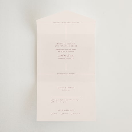 All-in-One Wedding Invitations