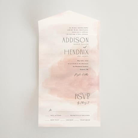 All-in-One Wedding Invitations