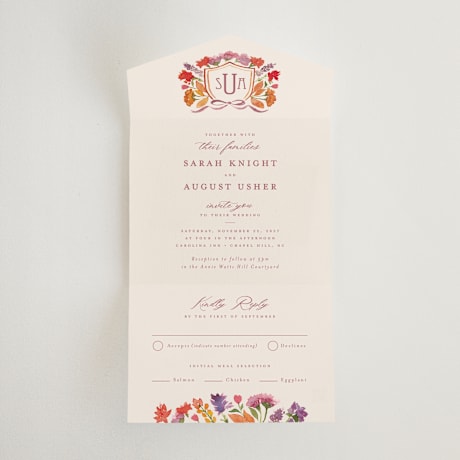 All-in-One Wedding Invitations
