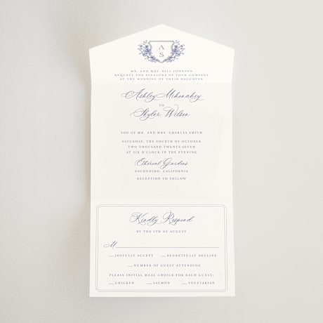 All-in-One Wedding Invitations