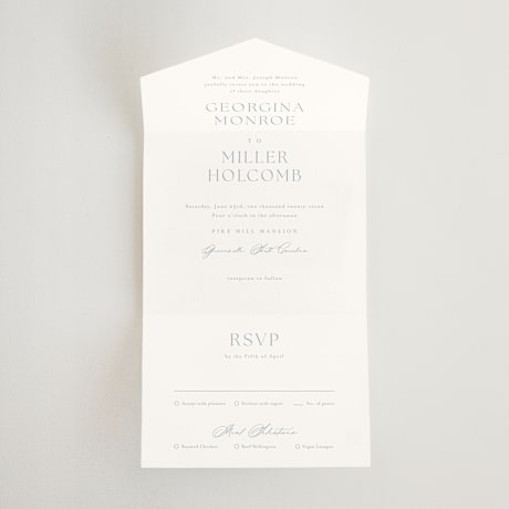 All-in-One Wedding Invitations