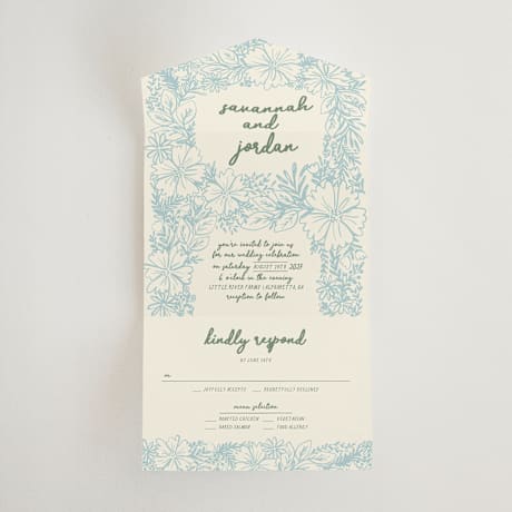 All-in-One Wedding Invitations