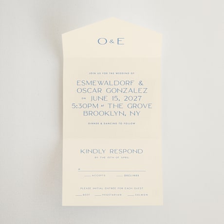 All-in-One Wedding Invitations