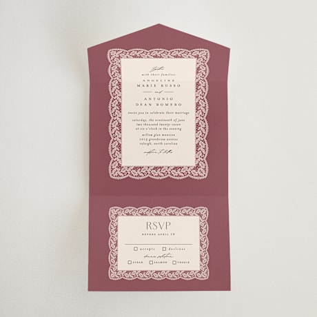 All-in-One Wedding Invitations