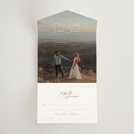 All-in-One Wedding Invitations