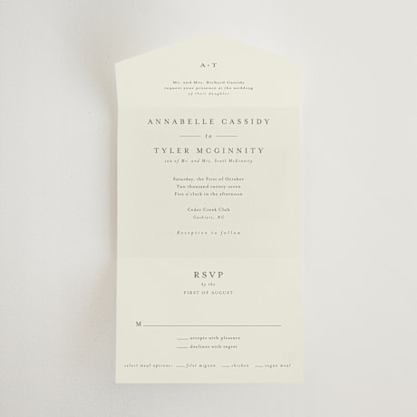 All-in-One Wedding Invitations