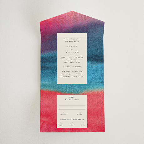 All-in-One Wedding Invitations