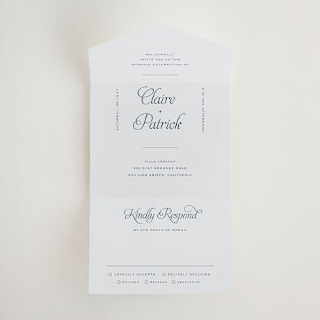 All-in-One Wedding Invitations