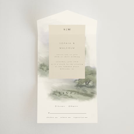 All-in-One Wedding Invitations