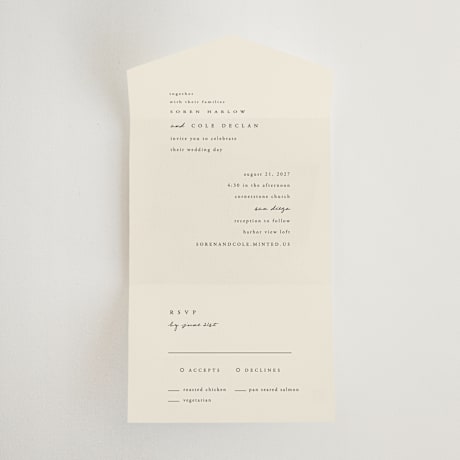 All-in-One Wedding Invitations
