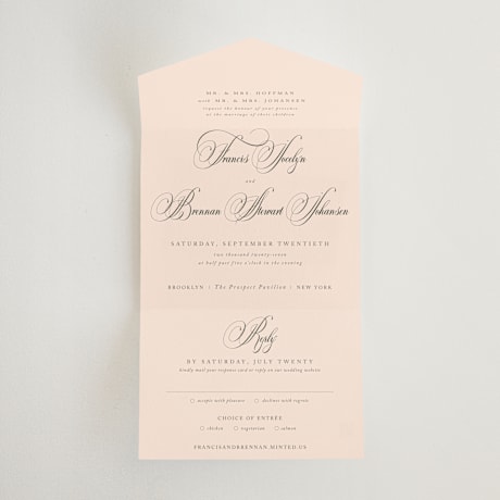 All-in-One Wedding Invitations