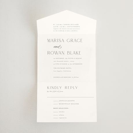 All-in-One Wedding Invitations