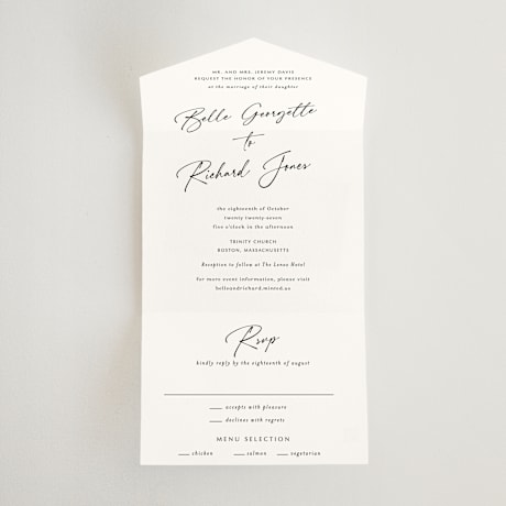 All-in-One Wedding Invitations