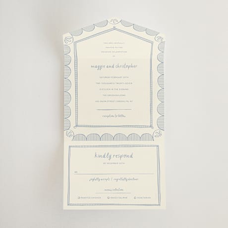 All-in-One Wedding Invitations