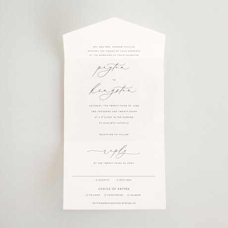 All-in-One Wedding Invitations