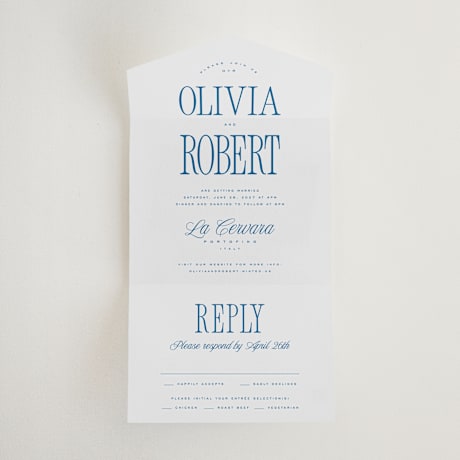 All-in-One Wedding Invitations