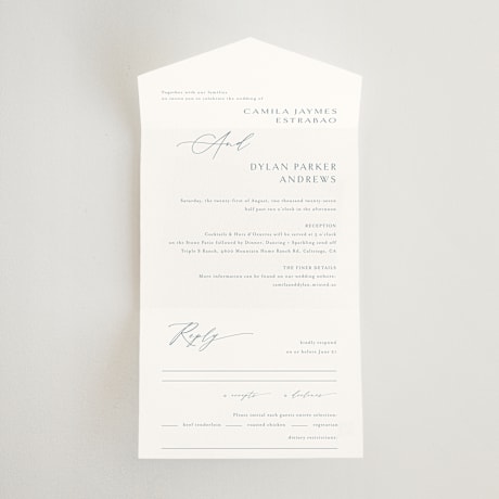 All-in-One Wedding Invitations