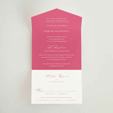 All-in-One Wedding Invitations