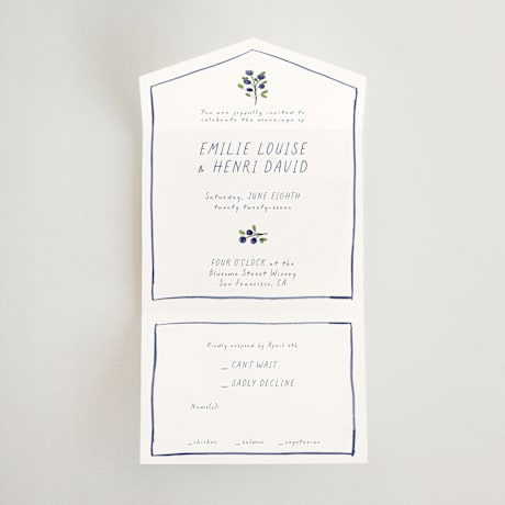 All-in-One Wedding Invitations