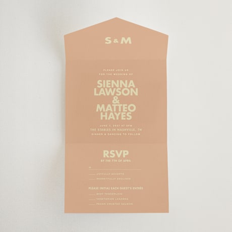 All-in-One Wedding Invitations