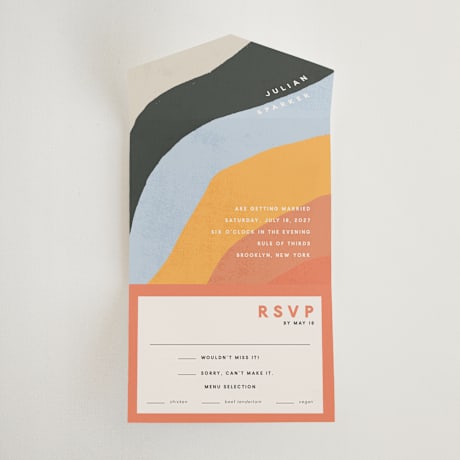 All-in-One Wedding Invitations