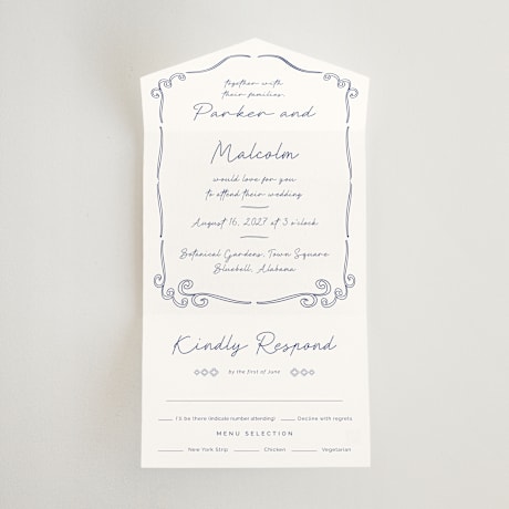 All-in-One Wedding Invitations