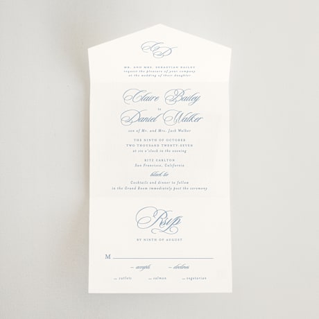 All-in-One Wedding Invitations