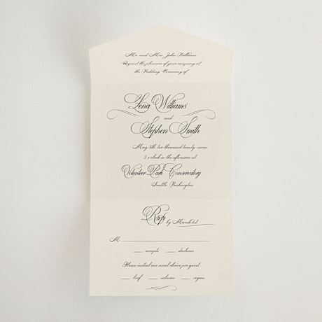 All-in-One Wedding Invitations
