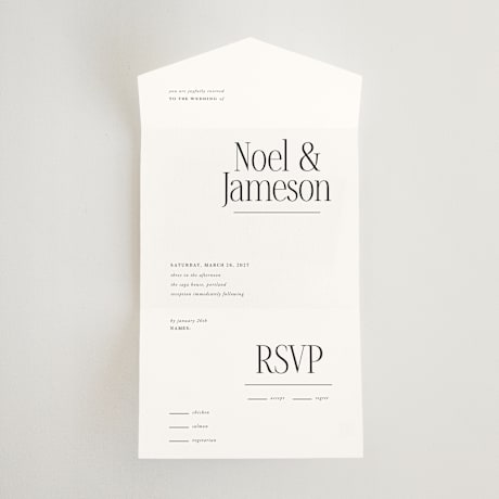 All-in-One Wedding Invitations