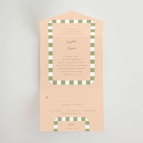 All-in-One Wedding Invitations