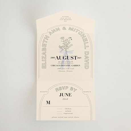 All-in-One Wedding Invitations