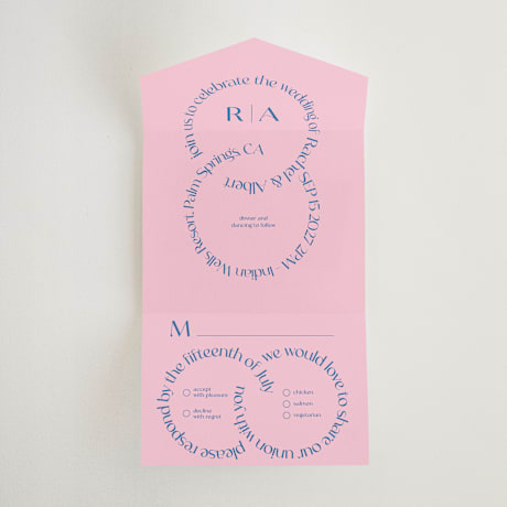 All-in-One Wedding Invitations