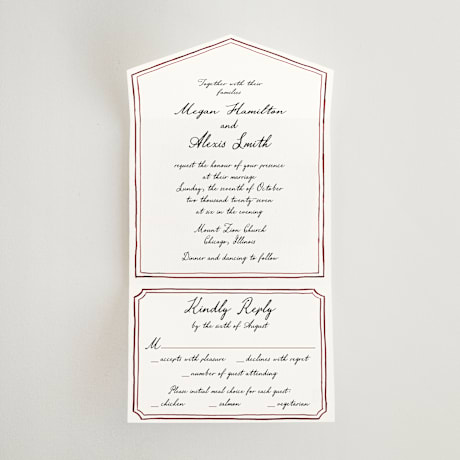 All-in-One Wedding Invitations
