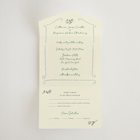 All-in-One Wedding Invitations