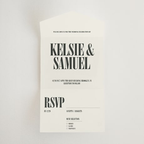 All-in-One Wedding Invitations