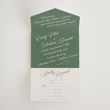 All-in-One Wedding Invitations