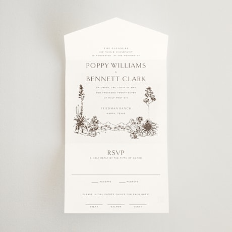 All-in-One Wedding Invitations