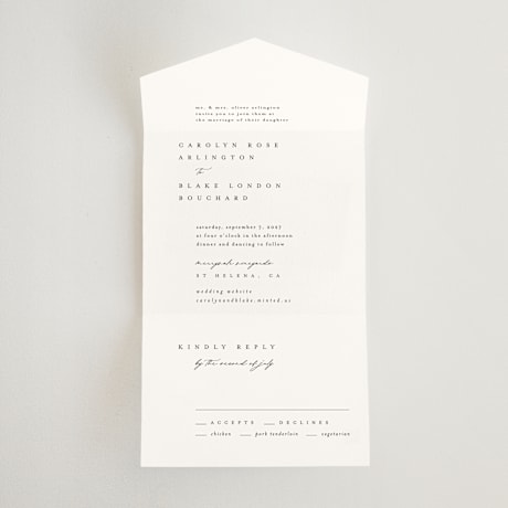 All-in-One Wedding Invitations
