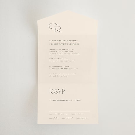 All-in-One Wedding Invitations