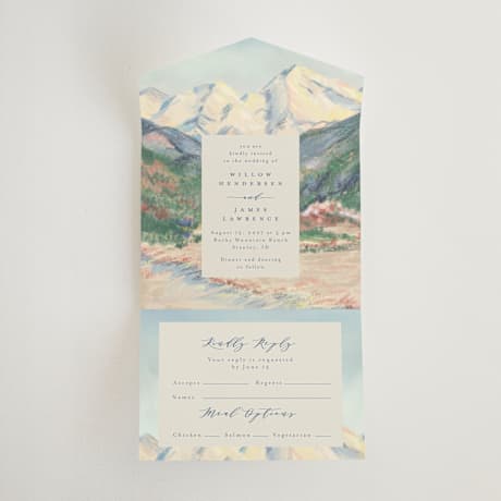 All-in-One Wedding Invitations