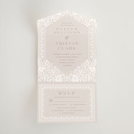 All-in-One Wedding Invitations
