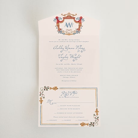 All-in-One Wedding Invitations