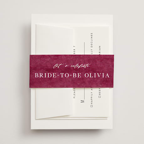 Bridal Shower Belly Bands