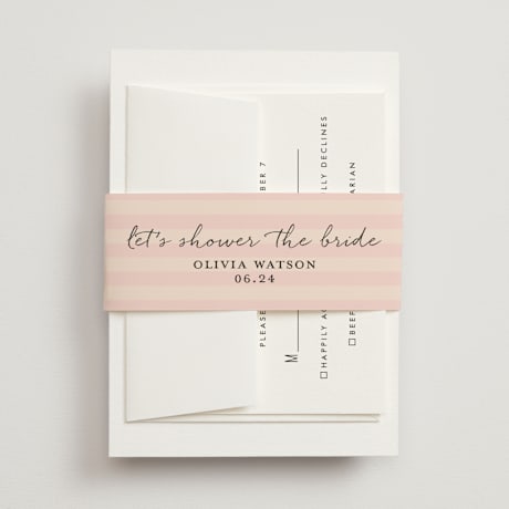 Bridal Shower Belly Bands