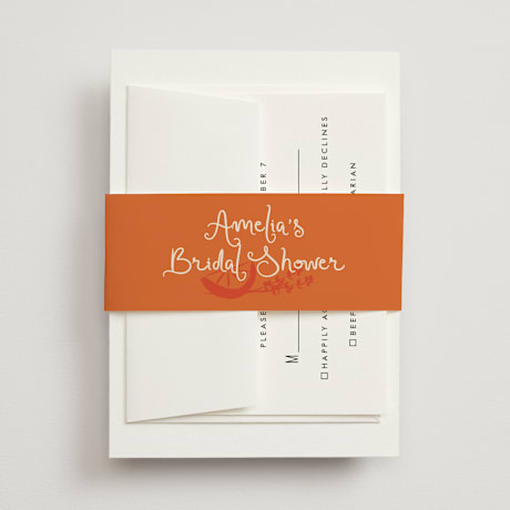 Bridal Shower Belly Bands