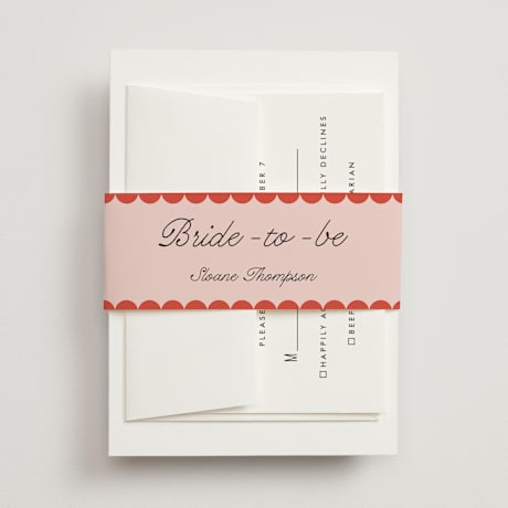 Bridal Shower Belly Bands