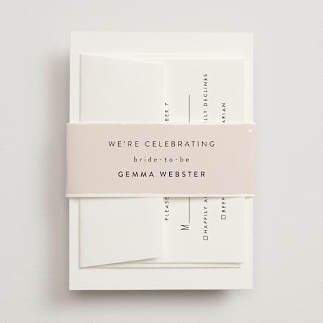 Bridal Shower Belly Bands