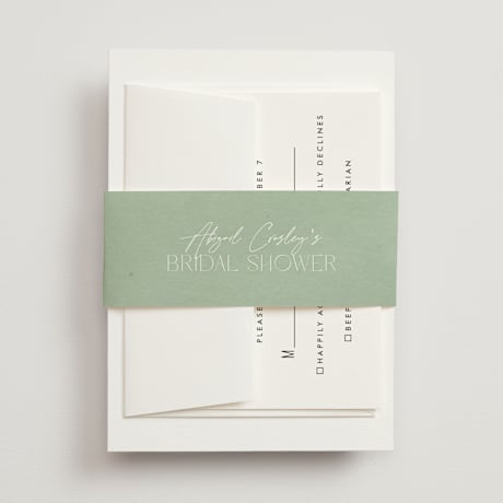 Bridal Shower Belly Bands