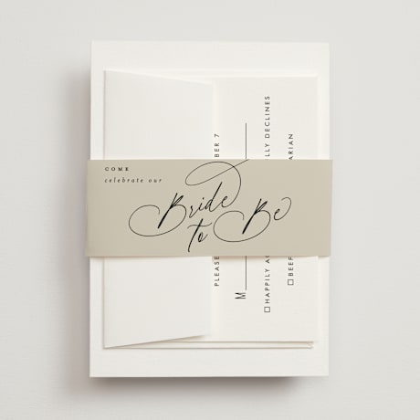 Bridal Shower Belly Bands