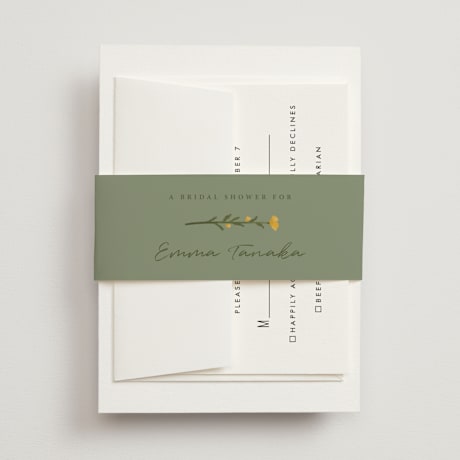 Bridal Shower Belly Bands